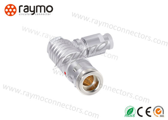 IP68 Elbow Male Waterproof Male Female Connector High Electrical Conductivity