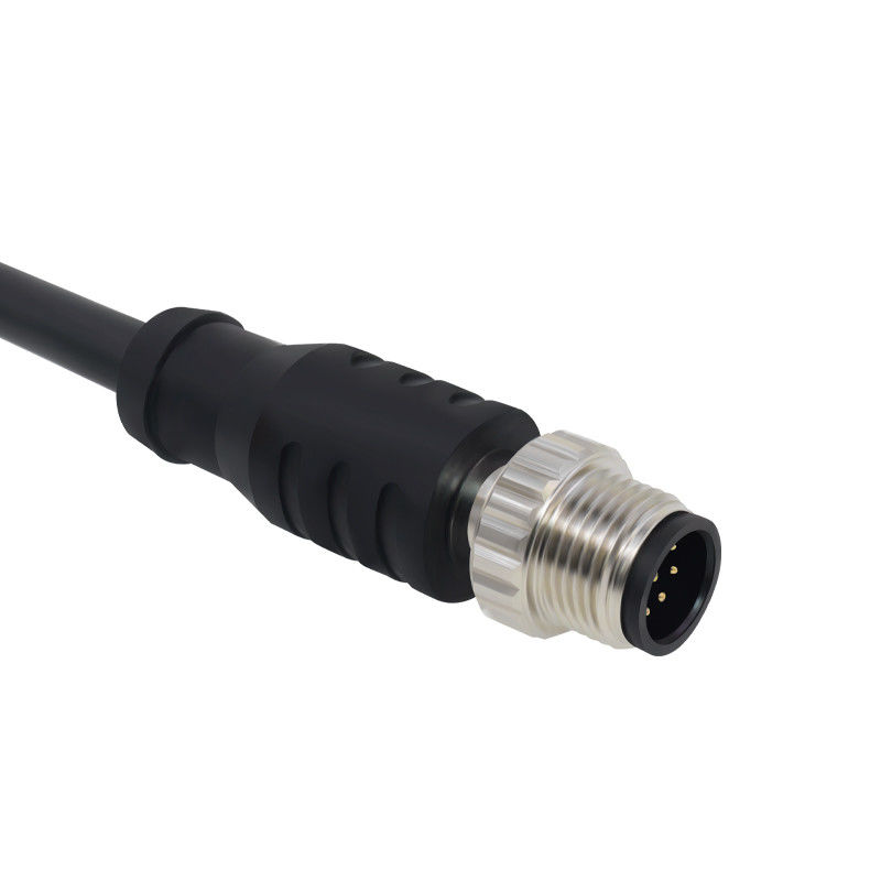 Straight Shielded Female M12 Cable Connector Binder 5/8/12pin Waterproof IP67/68