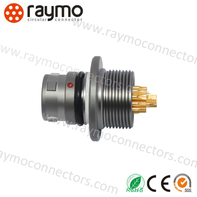 موصل عسكري AMC 16 سنًا قابس مستقيم 5 جيجابت في الثانية دفع وسحب معدني دائري A10W*M-Pl6XBCO-OOOO